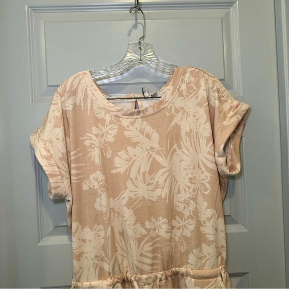 Cato Tan/Beige Scoop Neck Short Sleeve Knit Romper size M - Picture 5 of 10